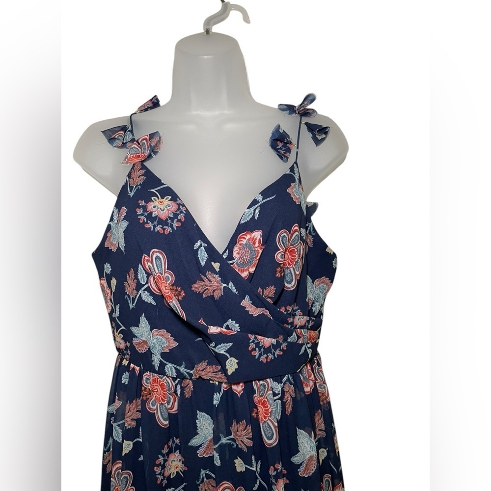 Sachin and Babi New Dalia Tiered Floral Chiffon Midi Dress Size 4 - Picture 3 of 9